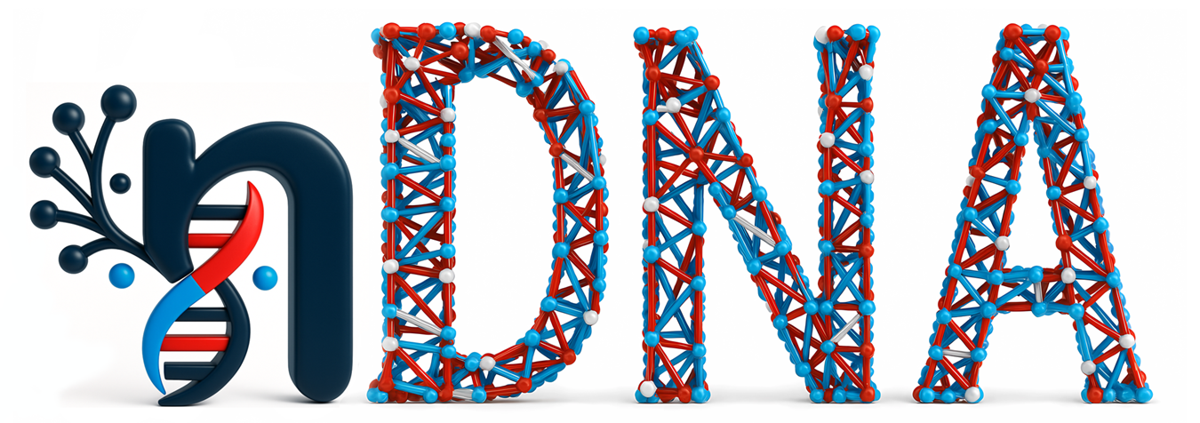 A visual representation of the Semantic Helix, symbolizing the neural DNA of an AI system.